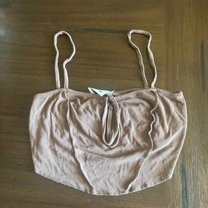Princess Polly Brown Flowy Tank Top NWOT